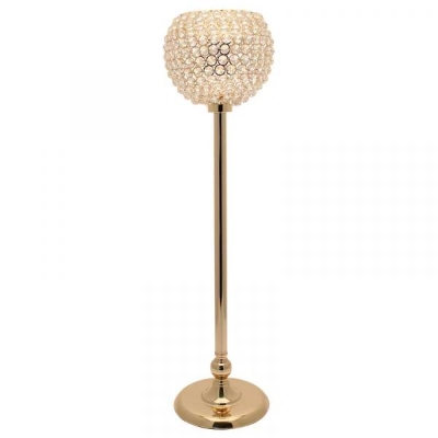 Gold Globe Candle Holder