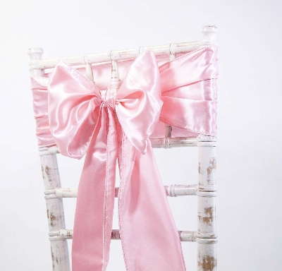 Satin Sash   Candy Pink