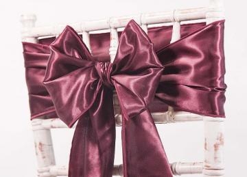 Satin Sash   Garnet