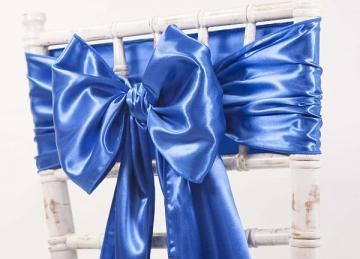 Satin Sash   Royal Blue