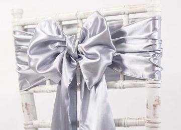 Satin Sash   Silver