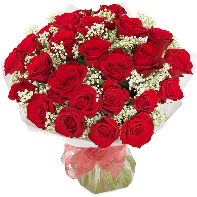 24 Luxury Red Roses