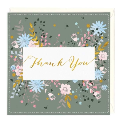 Floral Thank you Card