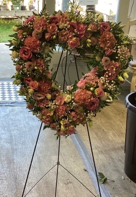 Large Open Heart on a Stand