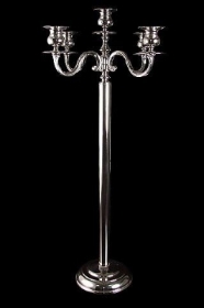 Classic 5 Candle Candelabra   Silver