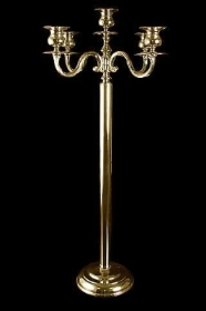 Classic 5 Candle Candelabra (Gold Plated)
