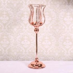 Rose Gold Candle Holder