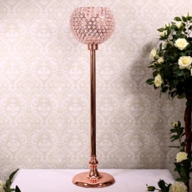 Rose Gold Crystal Globe