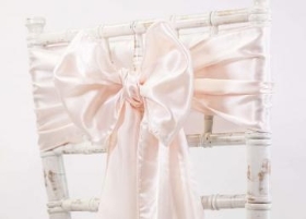 Satin Sash   Peach