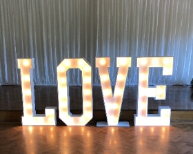 Illuminating 4ft LOVE Letters