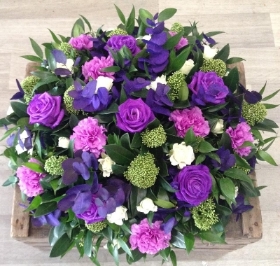 Mauve and Green Posy