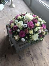 Pink and White Rose Posy