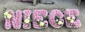 Pink NEICE Lettering