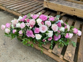 Pink Rose Casket Spray