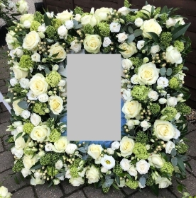 White Rose Picture Frame